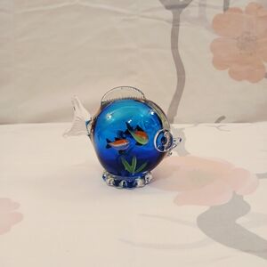 Glass Fish Bowl Paperweight